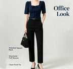 Square Neck Puff Sleeve Blouse