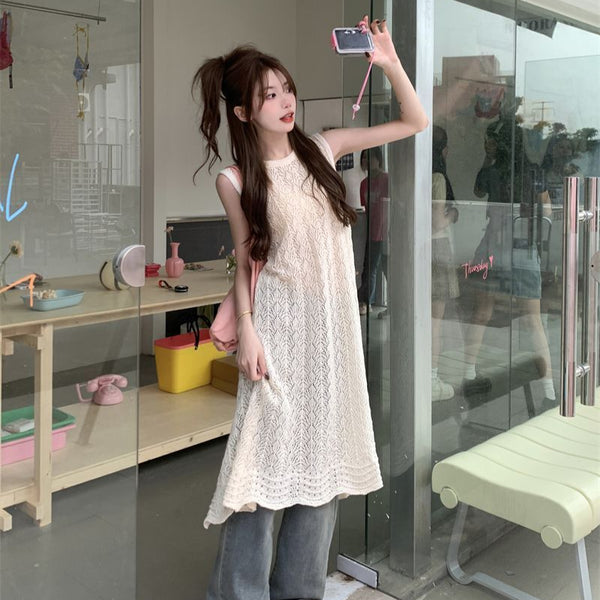 Muuv-It Hollow Sleeveless Knit Vest