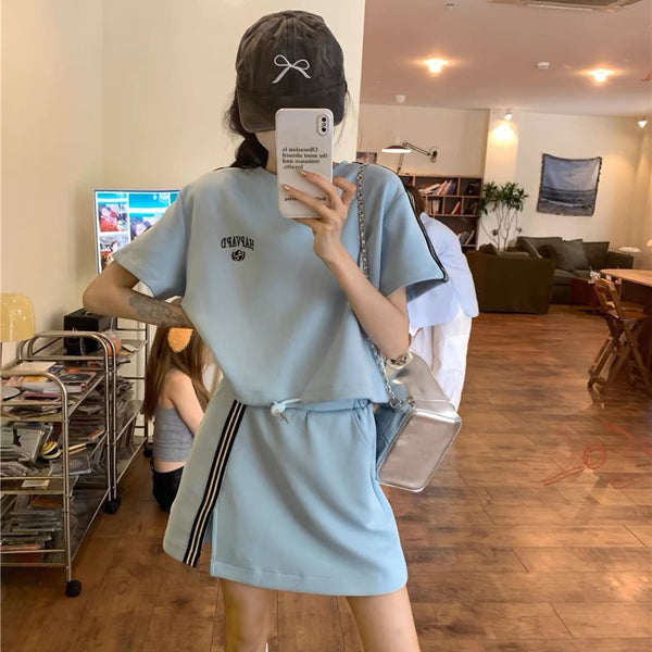 Muuv-It Sporty Striped Two-Piece Set