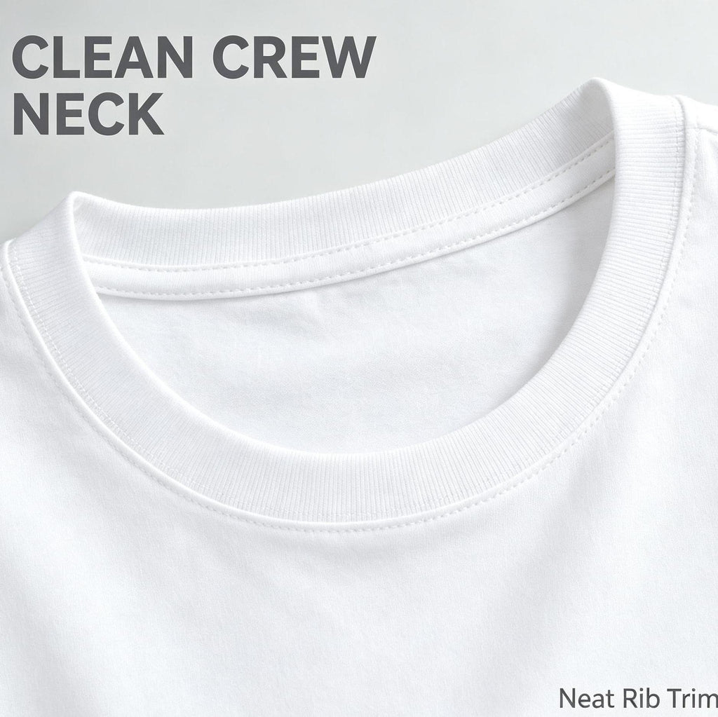 Unisex Oversized Round Neck Solid Cotton Short Sleeve Tee