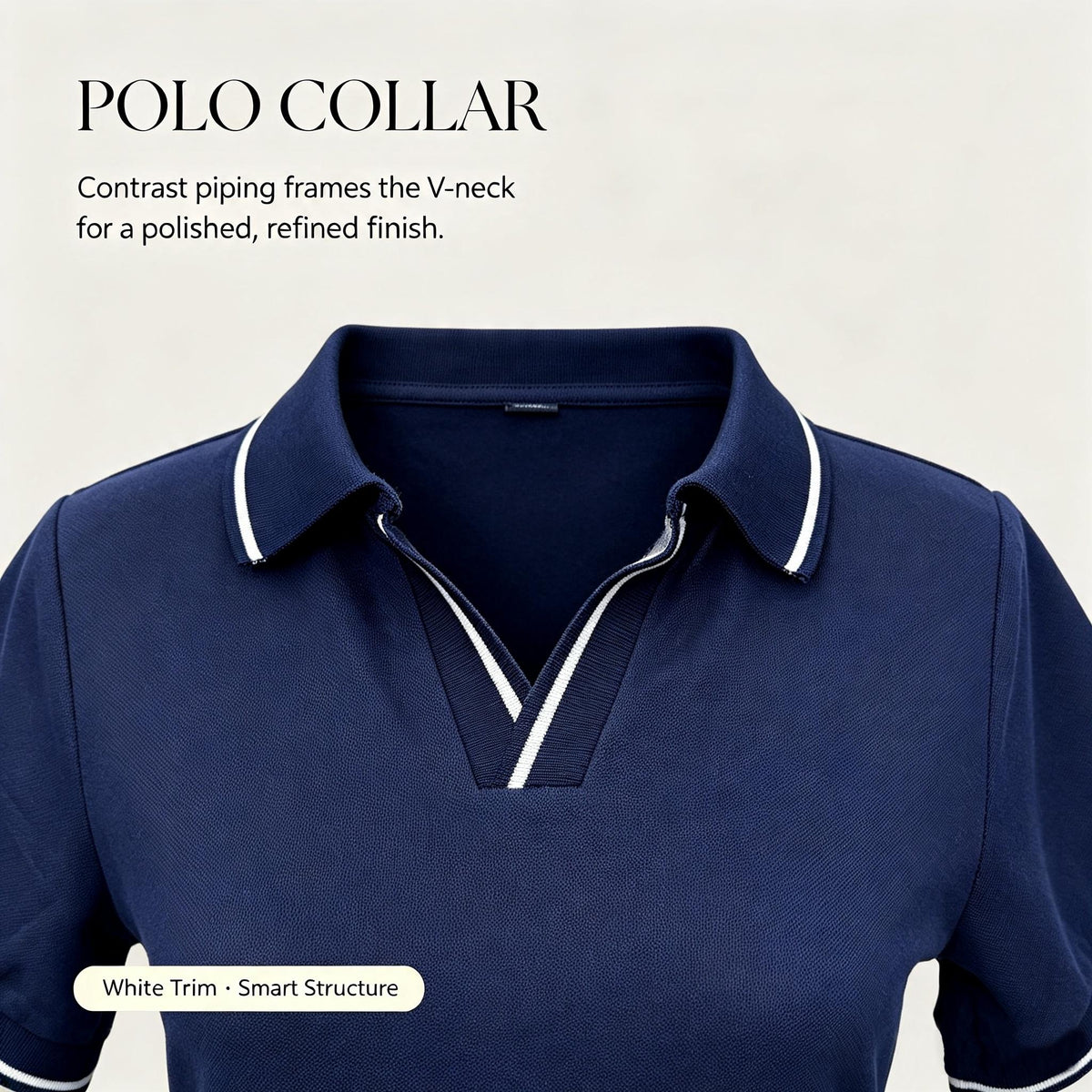 Women V neck Polo Collar Short Sleeved Maxi Dress