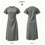 Ruched Waist Knit Dress