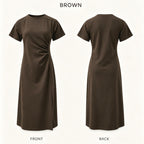 Ruched Waist Knit Dress