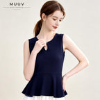 Reversible 2 Way Wear Sleeveless Peplum Top
