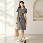 Ruched Waist Knit Dress