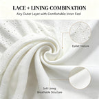 Women Eyelet Embroidery Square Neck Short Sleeve Top