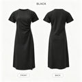 Ruched Waist Knit Dress