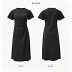 Ruched Waist Knit Dress