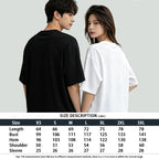Unisex Oversized Round Neck Solid Cotton Short Sleeve Tee