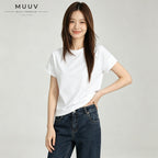 Classic Cuff Craft Crew Neck Short Sleeve Tee