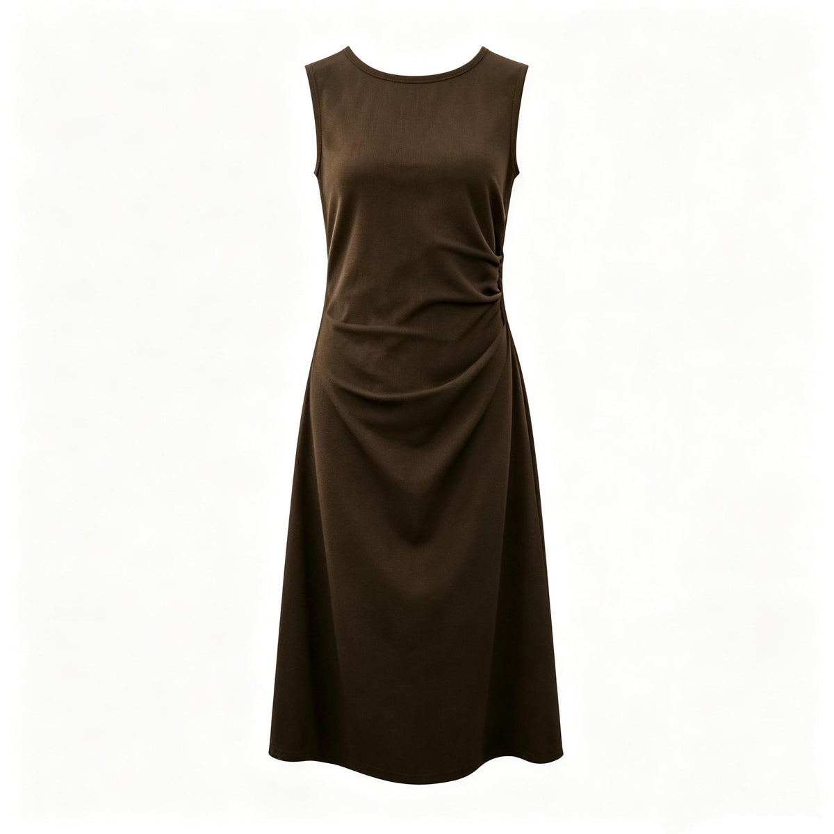 Ruched Waist Knit Dress