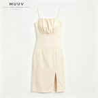 Square Neck Cami Midi Dress