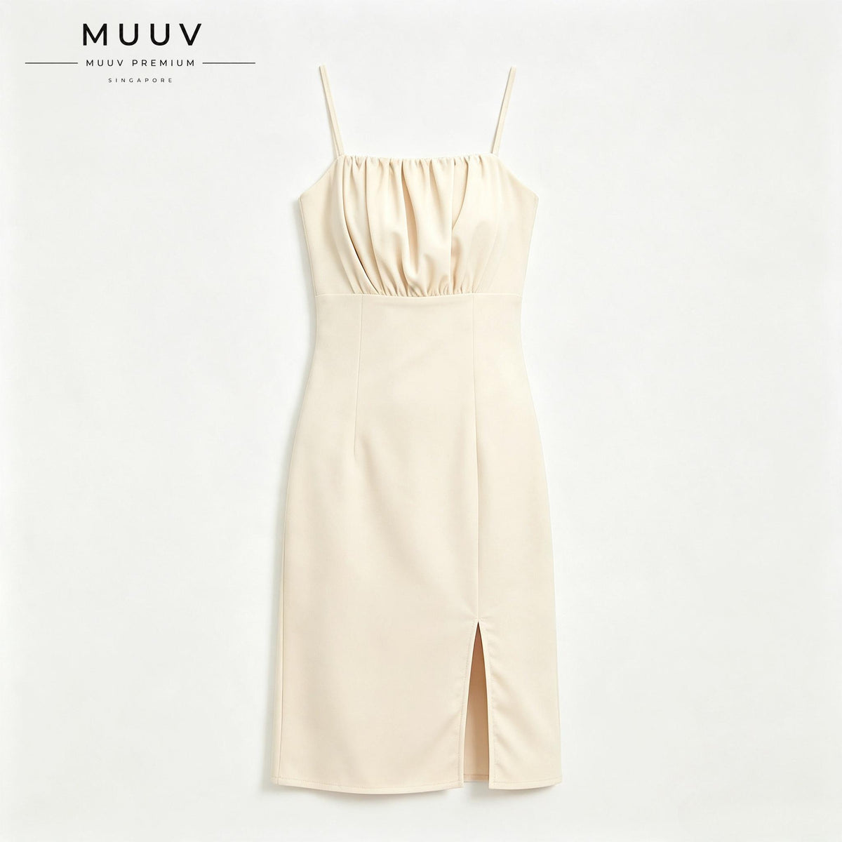 Square Neck Cami Midi Dress