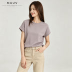 Classic Cuff Craft Crew Neck Short Sleeve Tee