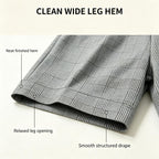 Women Grey Plaid Shorts