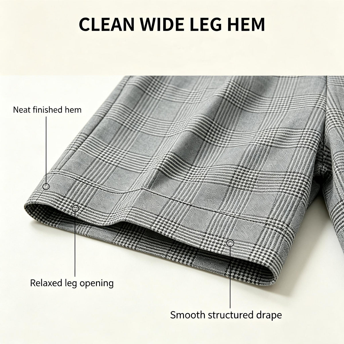 Women Grey Plaid Shorts