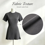 Short Sleeve Crew Neck Mini T Dress