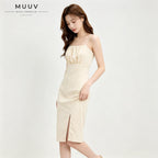 Square Neck Cami Midi Dress