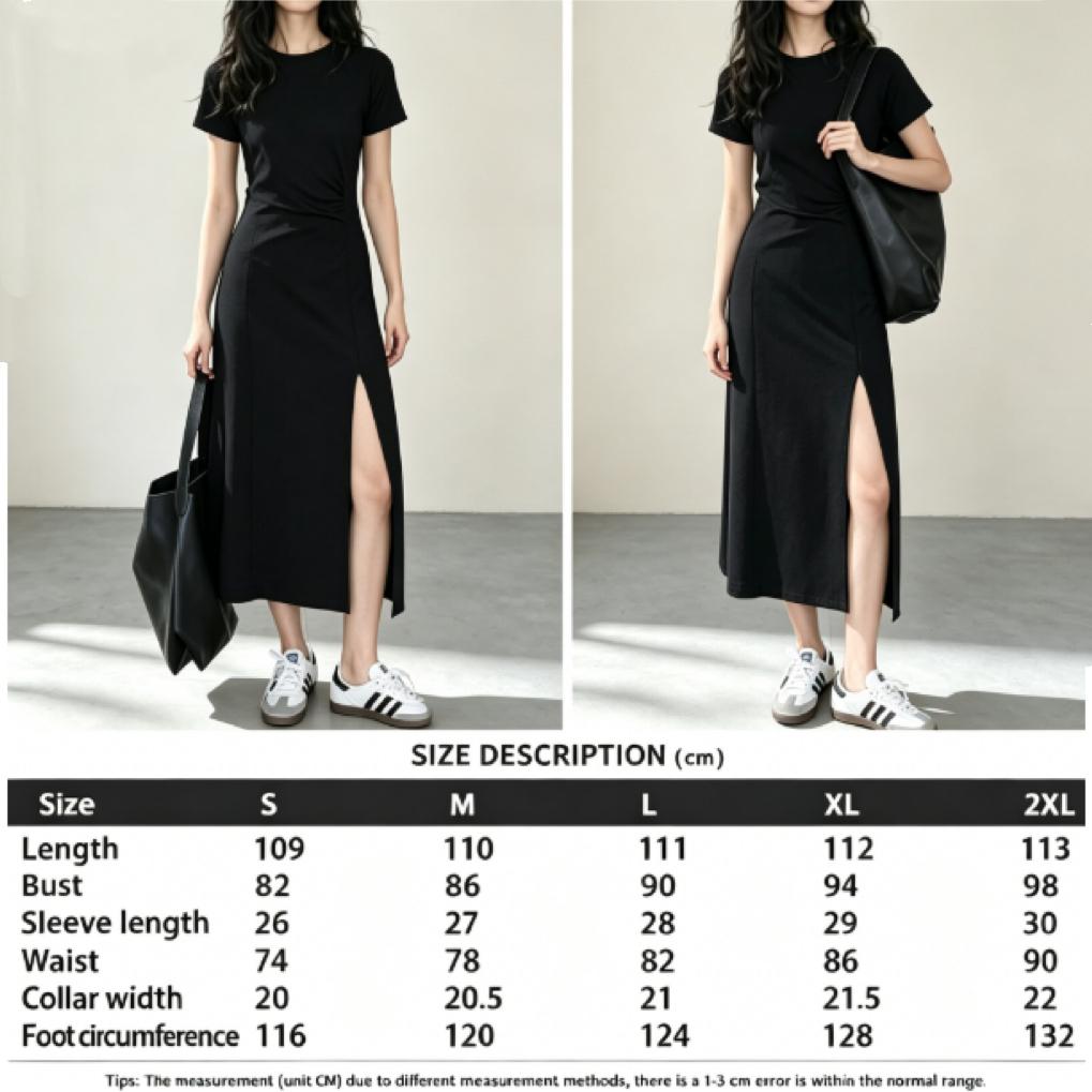 Ruched Waist Knit Dress