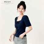 Square Neck Puff Sleeve Blouse