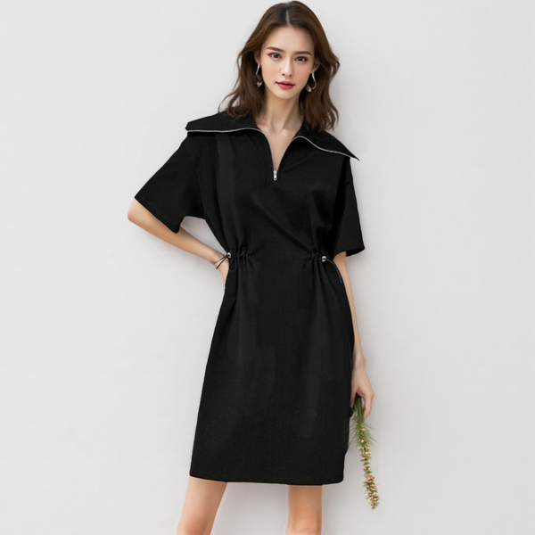 Muuv-It French Chic Zipper Dress