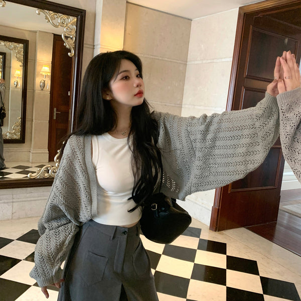 Muuv-It  Sun Protection Knit Hollow Cardigan