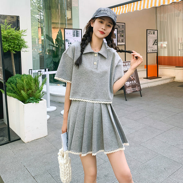 Muuv-It Casual Lace Polo Two-Piece Suit