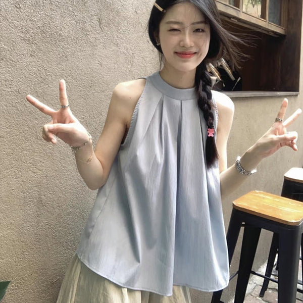 Muuv-It Halter Neck Vest Shirt