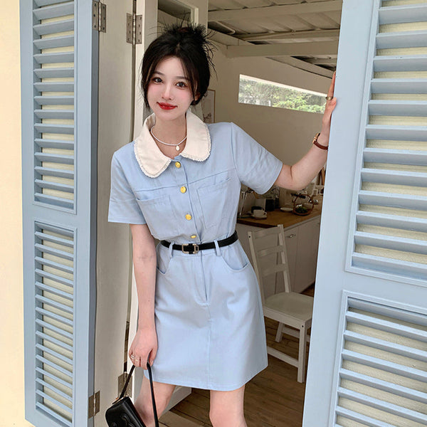 Muuv-It Baby Doll Collar Cargo Jumpsuit