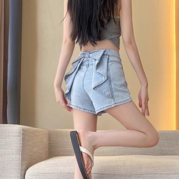 Muuv-It 3D Bow High-Waist Hot Pants