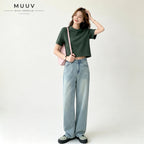 Cotton Cropped T Shirt Short Sleeve