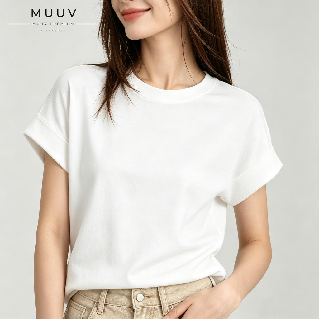 Classic Cuff Craft Crew Neck Short Sleeve Tee