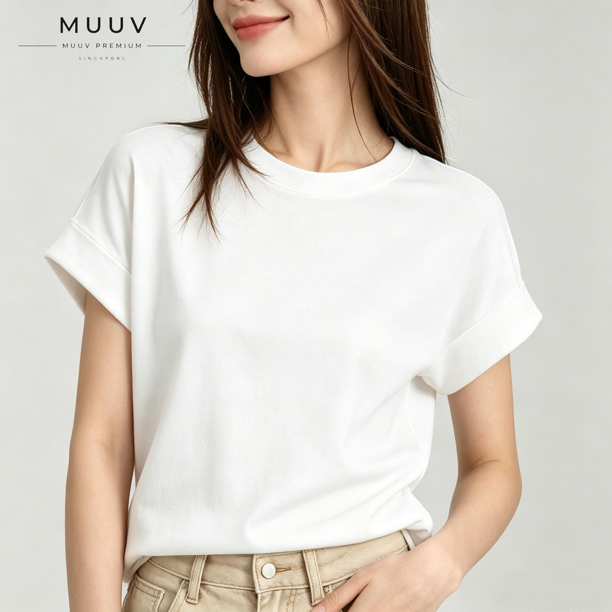 Classic Cuff Craft Crew Neck Short Sleeve Tee