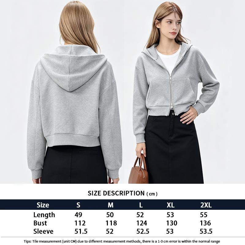 Cropped Oversized Dual Zip Hoodie