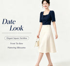 Square Neck Puff Sleeve Blouse