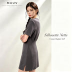 Short Sleeve Crew Neck Mini T Dress