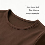 Brown Ribbed Waist Shaping Top