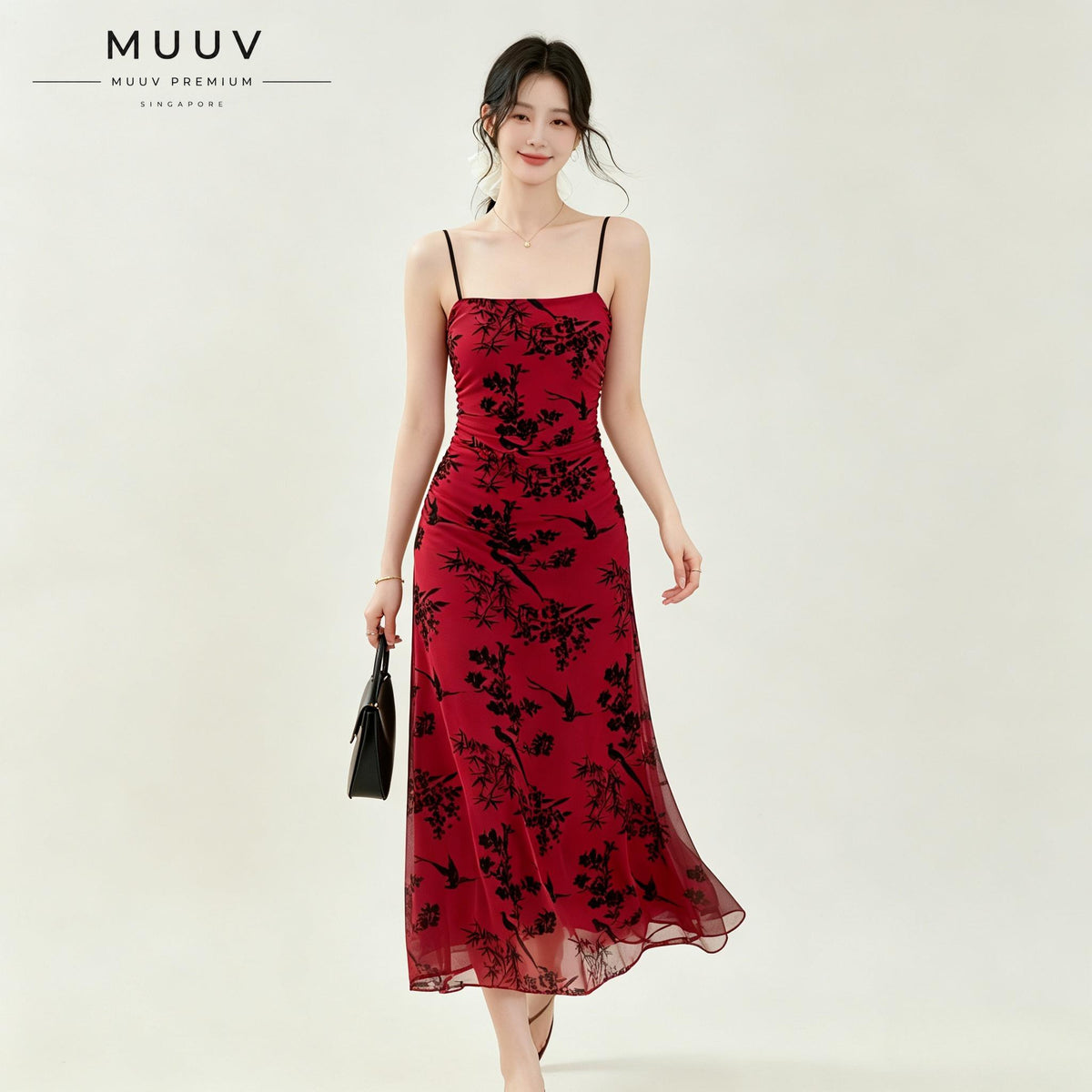 Luxe Mesh Stretchy Maxi Dress