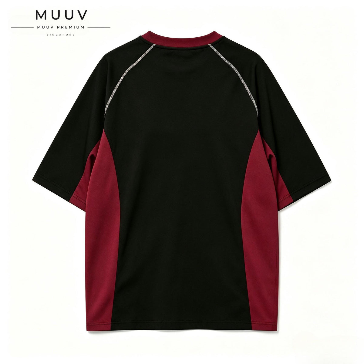 American Retro Color-Block Striped T-Shirt Raglan Sleeves
