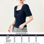 Square Neck Puff Sleeve Blouse