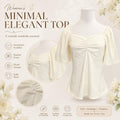 Jacquard Sweetheart Neckline Flutter Sleeve Blouse