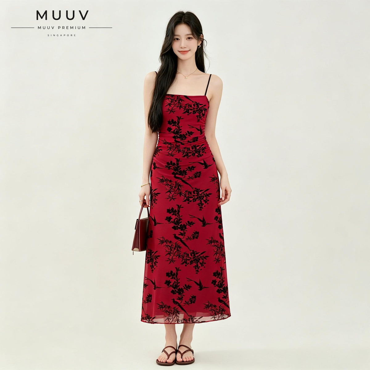 Luxe Mesh Stretchy Maxi Dress