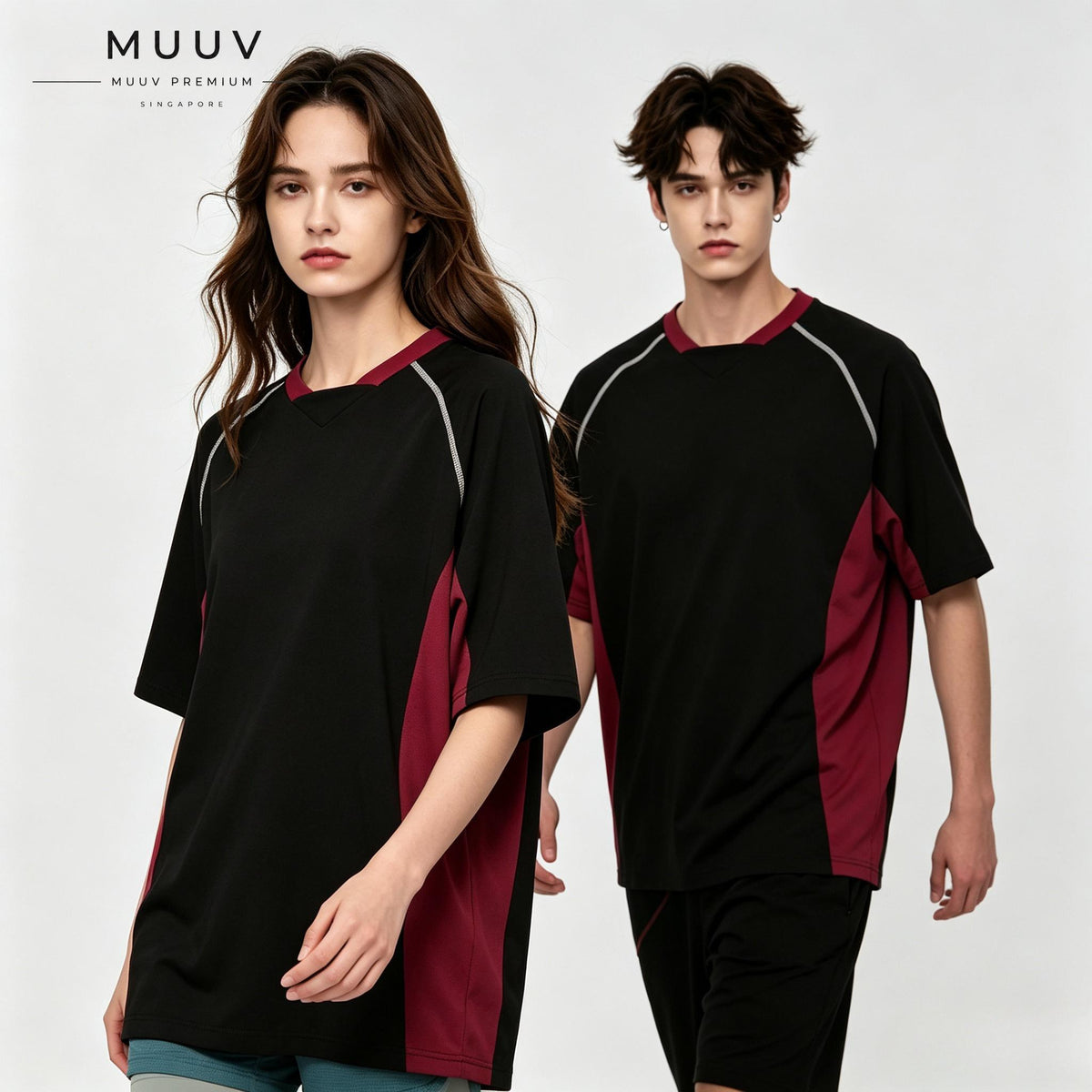 American Retro Color-Block Striped T-Shirt Raglan Sleeves