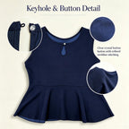 Reversible 2 Way Wear Sleeveless Peplum Top