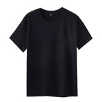Unisex Oversized Round Neck Solid Cotton Short Sleeve Tee