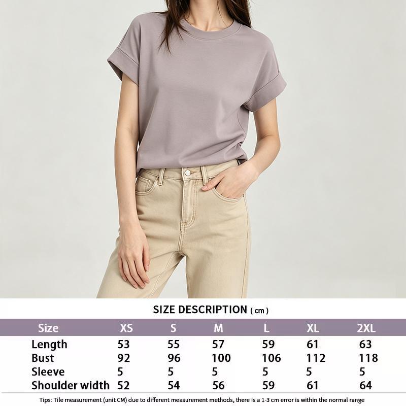 Classic Cuff Craft Crew Neck Short Sleeve Tee