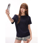 Women's Loose Off-Shoulder Short-Sleeve T-Shirt