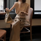 Women's High-Waist Wide-Leg Two-Piece Set