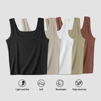 Women's Ribbed Square-Neck Camisole