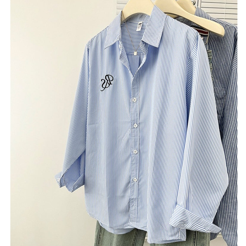 Women's Long-Sleeve Embroidered Blouse
